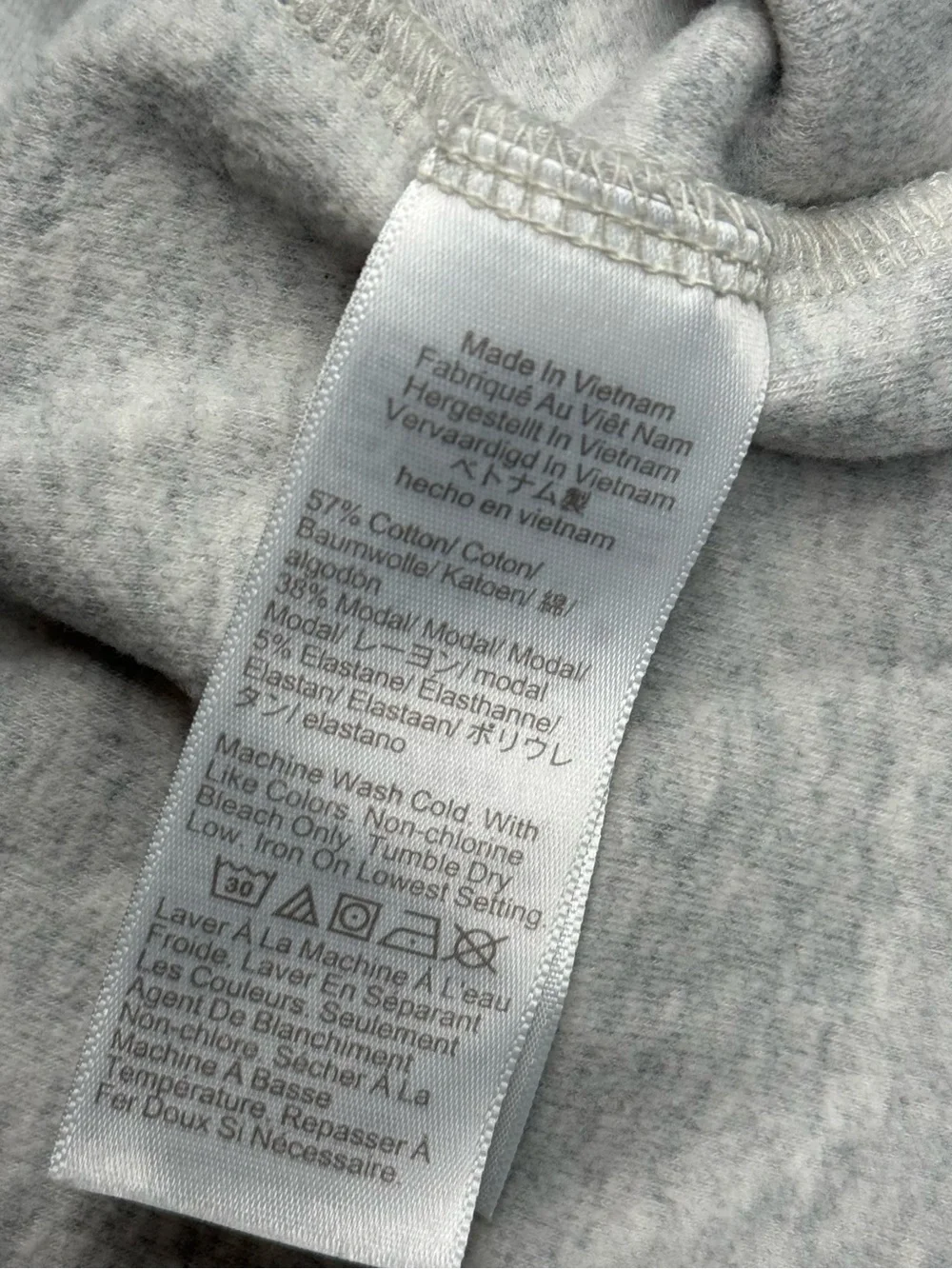 J. Crew Heathered Light Gray Crewneck Sweater